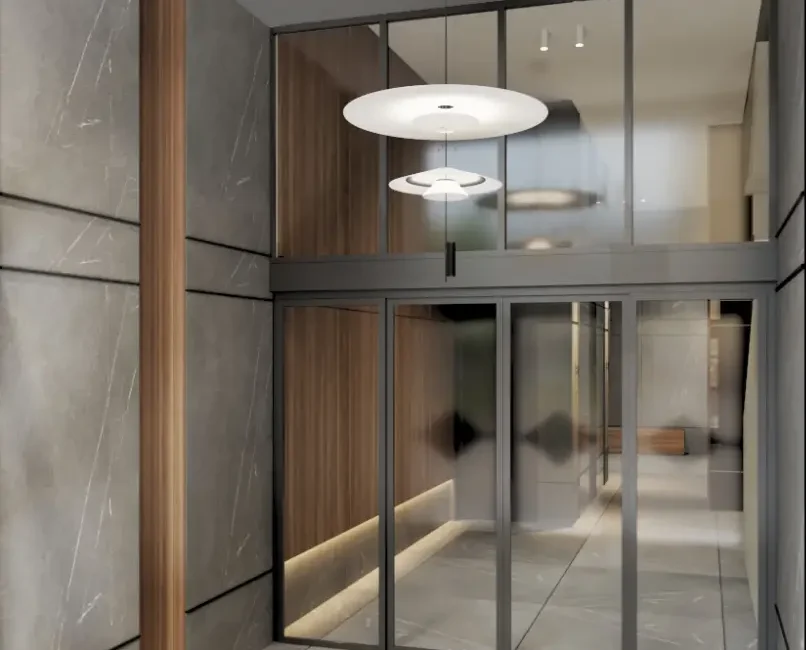 Proyecto de arquitectura residencial | Hall edificio 4