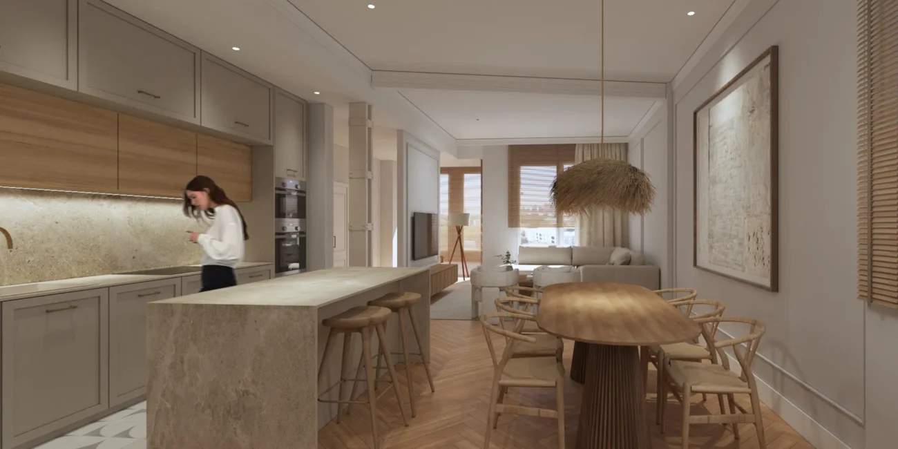 Imágenes e infografías 3D de proyectos arquitectónicos de interiorismo 04