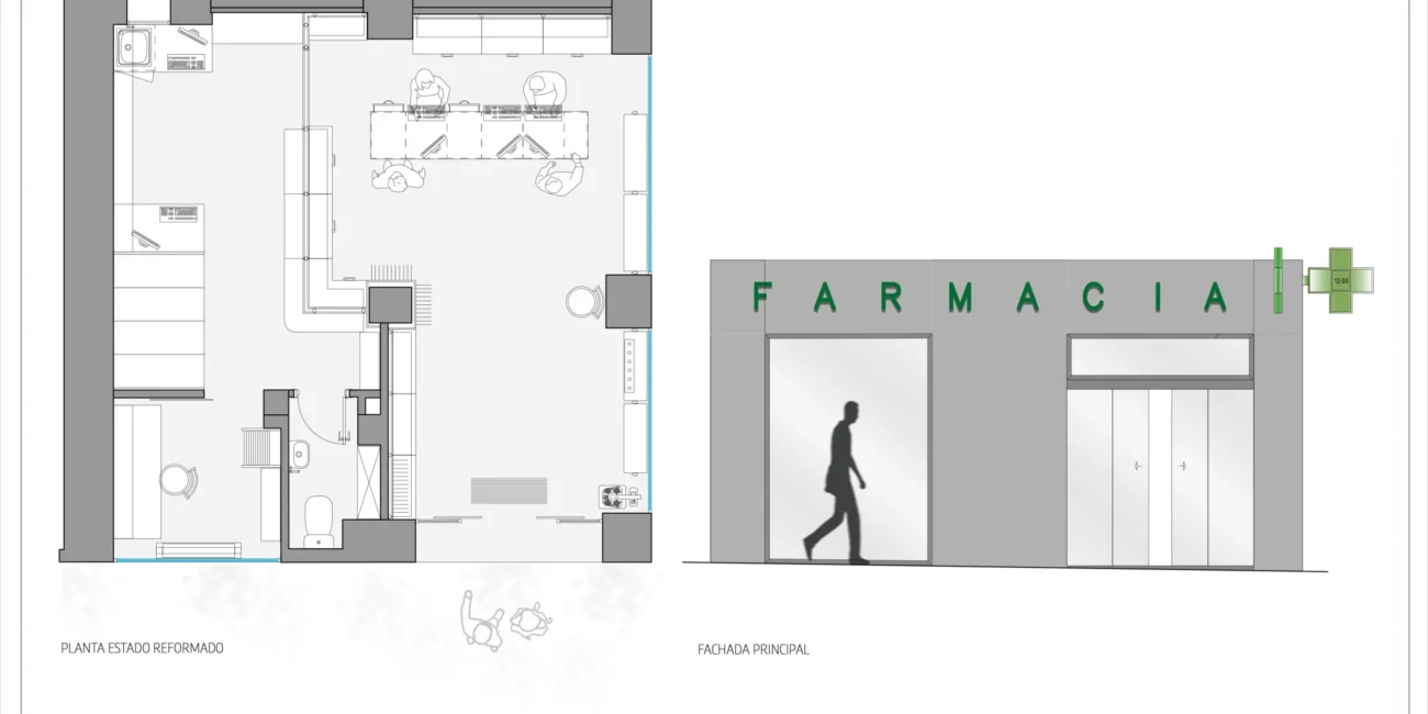 Interiorismo en comercios - Farmacia en Zaragoza 5