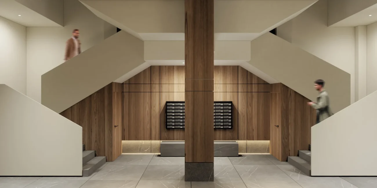 Proyecto de interiorismo en viviendas - Hall Edificio 4